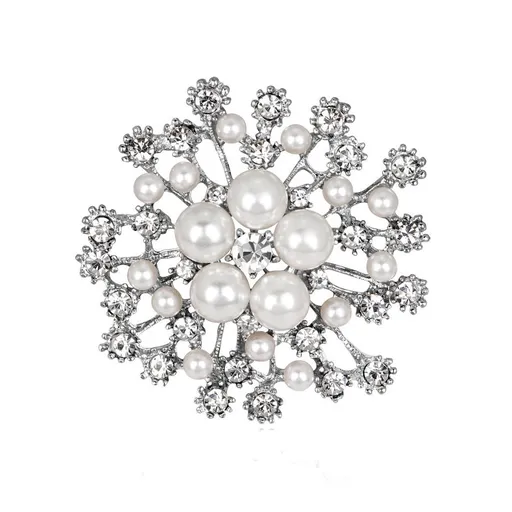 Rhinestone Lapel Pin for Women Fashion Exquisite Crystal Empress Brooches Elegant Dress Accessories Wedding Birthday Jewelry Gift
