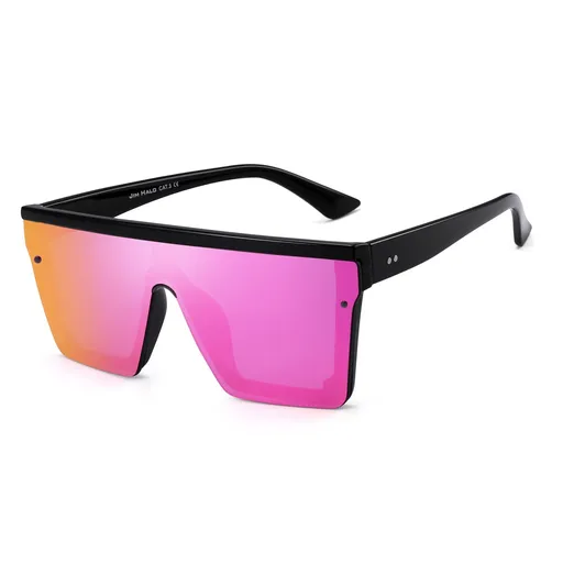 Flat Top Shield Sunglasses Square Mirror Rimless Glasses for Women Men Perfect All Around Skin Friendly Material
