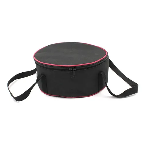 Dishes Storage Bag Padded Fabric Dinnerware Case Round Organizer with Handle for Plates and Mugs 600D Oxford Fabric