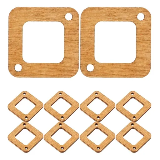 Wood Earring Blanks 40Pcs Brown Unfinished for DIY Craft and Jewelry Making