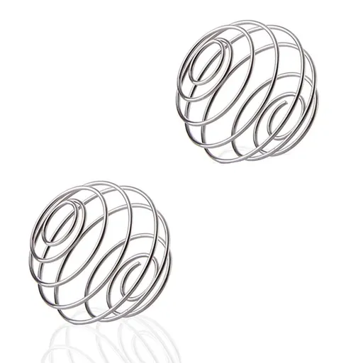 2 Pcs Stainless Steel Ball Shaker Ball Wire Whisk Ball Protein Mixing Ball for Shaker Cup Bottle Mixer (Diameter 2.16inch)