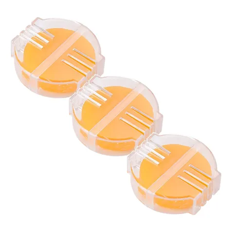 3 Pack Yellow Beeswax Thread Conditioner, Sewing Wax with Storage Box for Quilting Hand Sewing and Reinforcing Thread