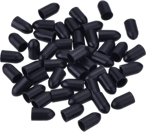 50 Pcs Pourers Dust Covers Olive Oil Liquor Bottle Pour Spout Cover Rubber Caps (Not Include the Spout)