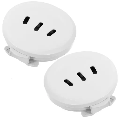Rice Cooker Exhaust Valve, White Plastic, Efficient Steam Release, for Electric Cookers, 2Pcs