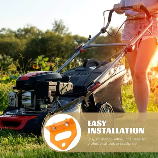 Heavy-Duty Bolt- Trailer Hitch Receiver for Lawn Mowers, Easy to Install, Orange Design
