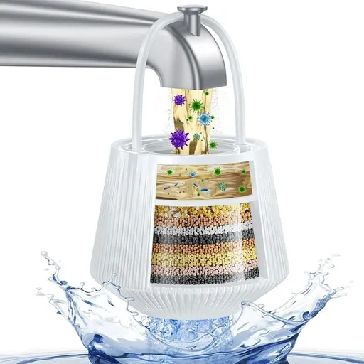 Bath and shower filters - remove 96% of chlorine, lead, and fluoride, suitable for safe soft water for infants with sensitive skin, hair, and eczema