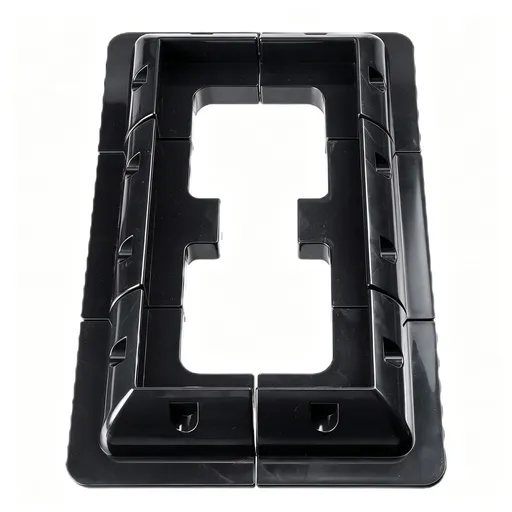 Black 6-Piece Solar PV Bracket & Junction Box Kit | Halloween Sturdy RV Solar Gift | Dual-Hole ABS Waterproof Roof Mount Set