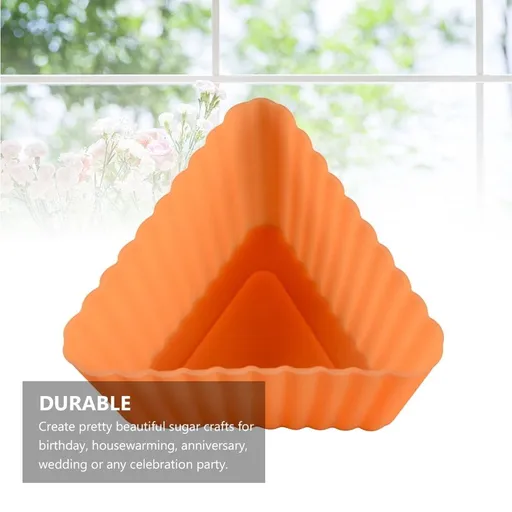 20-Piece Mini Triangle Silicone Mold Set for Baking Cakes, Chocolates, Candy, Crafts, and Kitchen Use