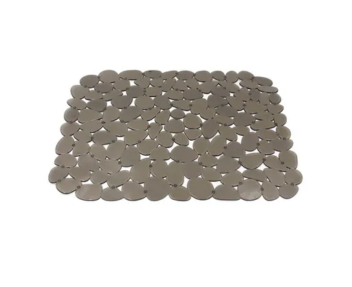 Non-slip Pebble Sink Mat PVC Sink Protector-Brown