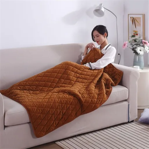 Heated Blanket Soft 5V USB Blanket Heated USB Blanket 75x120cm 30x47in 5V Low Voltage Electric Warming Throw with Extension Cord for Home Travel Office