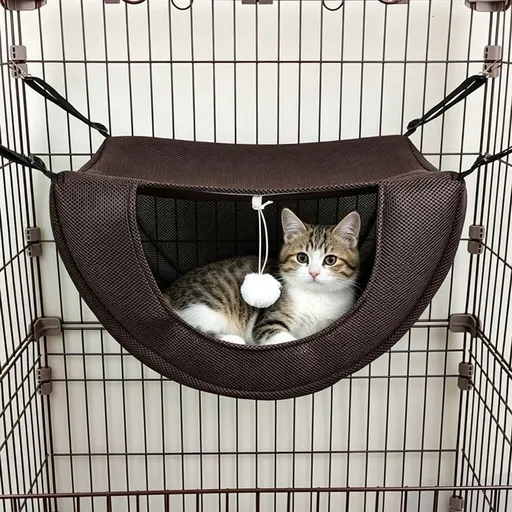 Cat Cage Hammock - Coffee 47×38×28cm