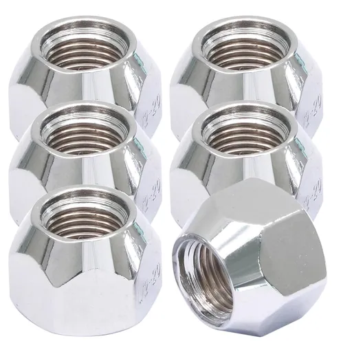 5Pcs 1/2-20 Inch Trailer Lug Nuts 509 Tire Lugs Wheel Nuts Wheel Trailer Lugs 1/2 20 Open End Lug Nuts for Trailers Tire Wheel