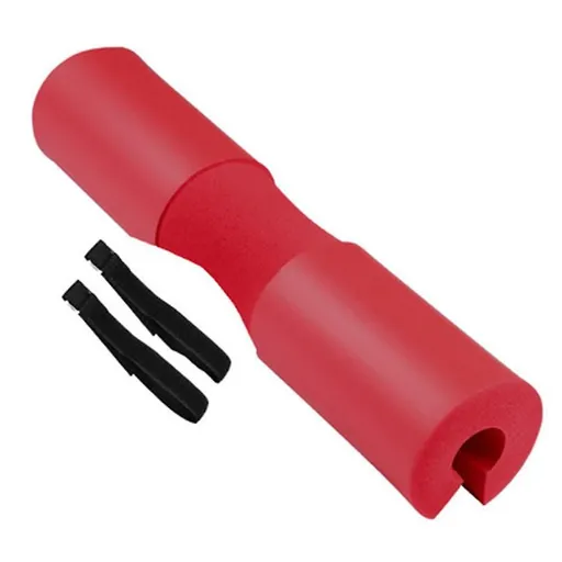 Barbell Squat Neck Rack Cushion Foam Shoulder Pad Fitness Padded Squat - Red