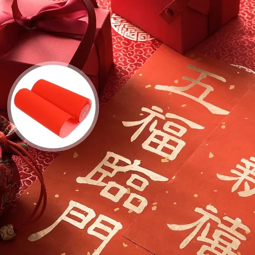 Red Xuan Paper for Calligraphy - Excellent Workmanship, Easy to Cut