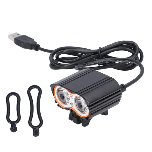 LED Bike Headlamp Super Bright 3000LM USB Powered Aluminum Alloy