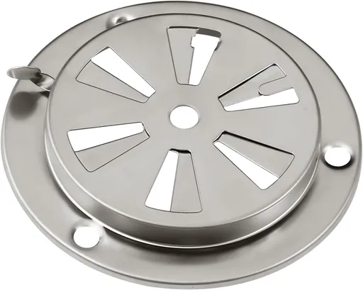 Stainless Steel BBQ Smoker Air Vent - Adjustable Grill Damper for Controlling Airflow - Replacement Parts for Grill and Smoker Vents - 1 Pack