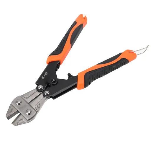 Mini Bolt Cutter Spring Loaded Wire Cutter with Soft Anti Slip Handle Small Wire Cable Cutter Spring Snips Clipper Non Hydraulic