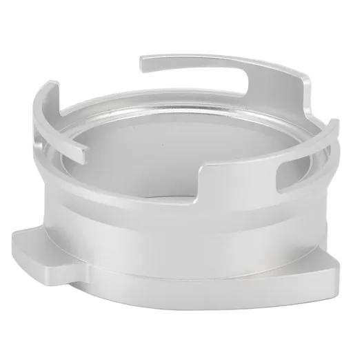 54mm Coffee Portafilter Dosing Funnel Aluminum Alloy Rotatable Dosing Funnel Coffee Machine Accessories Silver