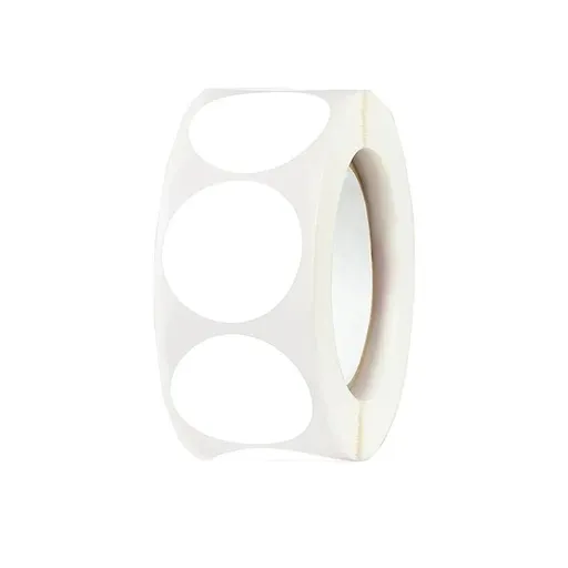 8 Rolls Colored Polka Dot Labels Round Seal Stickers Marking Round Sticker Set - White