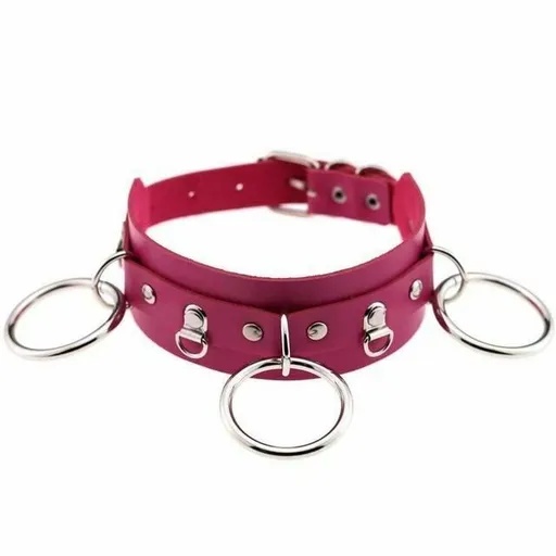 House Of Dasein Ring Collar Sexy Choker Harajuku All Colours Gothic - Rose
