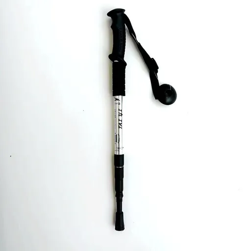 Silver 2-Pack Lightweight Trekking Poles | 4-Section Adjustable 52-110cm Walking Sticks | Anti-Shock High-Strength Aluminum Alloy Hiking Poles
