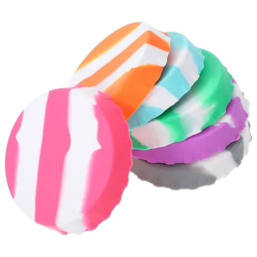 Silicone Soda Bottle Caps, 6-Pack Assorted Colors, 2.4 Inch Can Covers to Keep Drinks and Sealed