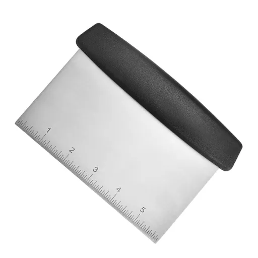 Baking Tools Stainless Steel Flour Scraper Tool Dough Scraper Shredder Bar Organizer (Black, One Size)