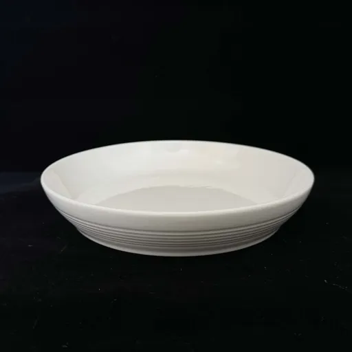 bulk 24 White Fine Bone China Embossed Side Plate 19cm