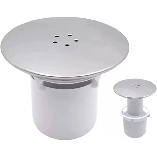 Shower Drain Stopper, Replacement Drain Cover, Chrome, 90 mm, 115 mm