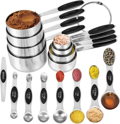 16 Piece Kitchen Measuring Set Non Slip Stackable
