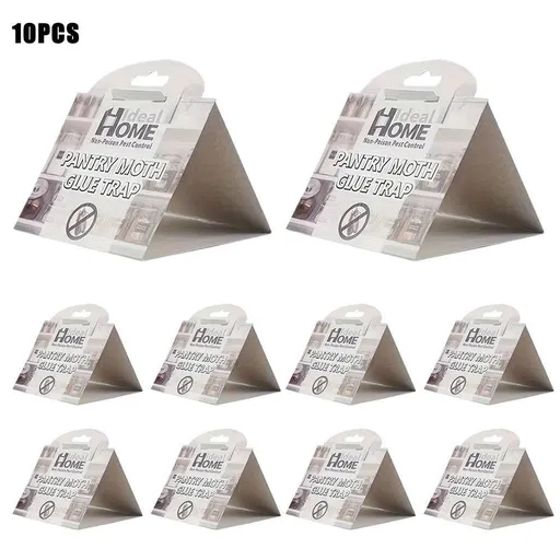 Pantry Moth Traps 10 Pack – Pheromone Traps for Kitchen Cupboard Food Storage, Sticky Glue for Indian Meal Moth