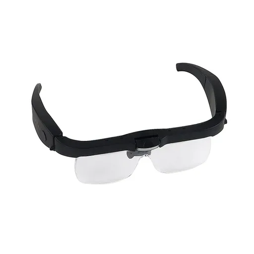 Rechargeable Magnifying Glasses with Light, Hands-Free Headset for Jewelers, Eyelash Extensions, Watch Repair, Cross Stitch, and Close Work