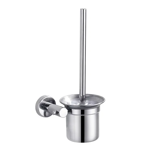Wall Mount Stainless Steel Toilet Brush Holder, Toilet Bowl Cleaning Brush Set For Bathroom Storage And Organization