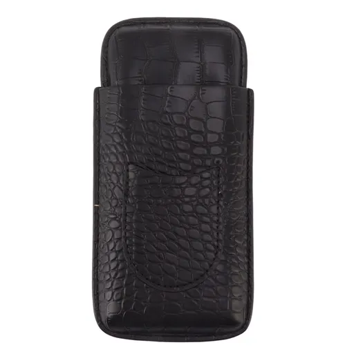 Portable Cigar Case 3 Holder Leather Humidor Box Cigar Moisturizing Protection Storage Bag