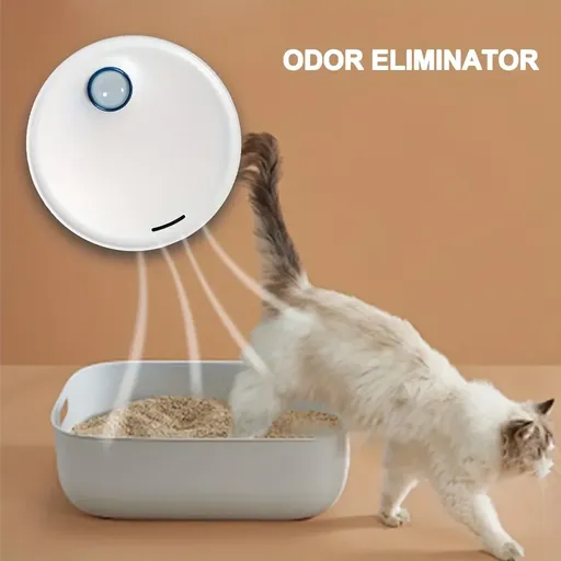 Smart Pet Odor Eliminator Auto Sensor Silent Deodorizer for Litter Box, Multi-Scene Home & Car Air Purifier Long Battery Life