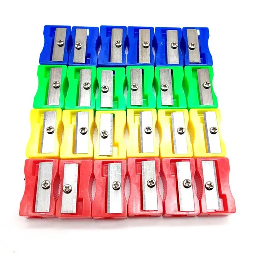 Pencil Sharpener Manual Sharpener 30pcs Colored Sharpeners - Small Handheld Pencil Sharpener Bulk Random Color