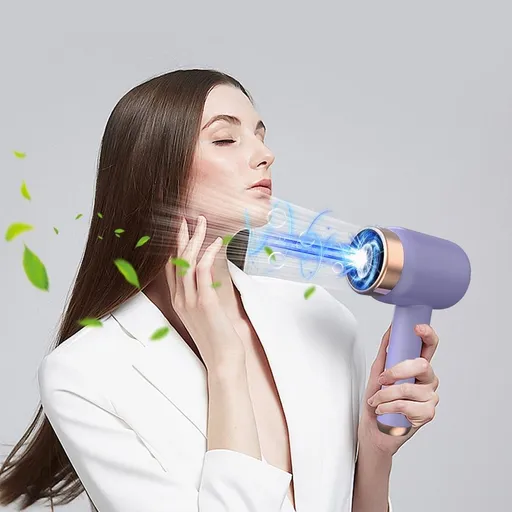 Wireless Hair Dryer Rechargeable Portable Hair Dryer with 3 Speed Settings, Battery Operated for Travel, Features 26000rpm Brushless Motor and USB Cold Wind 1000W Hot Wind Modes