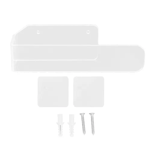 Hand Towel Holder Acrylic Modern Self Adhesive Wall Mounted Towel Bar Hanger for Bathroom Kitchen Lavatory Transparent