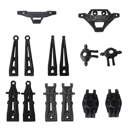 XLH Hosim 9125 RC Car Parts Kit, 14pcs Black Control Arms, Stub Axle, Bumper, Compatible with Hosim 9125