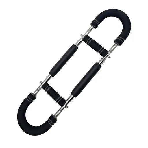 Gray black Adjustable U-Shaped Arm Exerciser - For Home Fitness Strength Training (40kg)