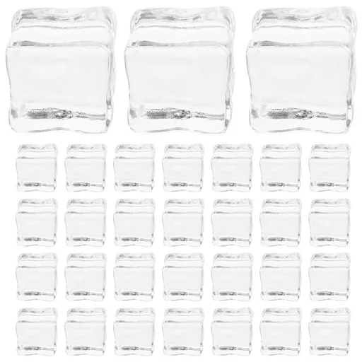 Set of 30 Small Faux Resin Ornaments 0.7 x 0.7 Inch Decorative Craft Supplies for Projects and Home Decor