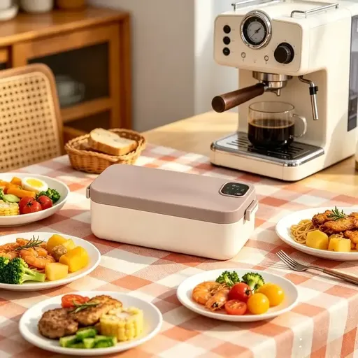 900ml Cordless Heating Lunch Box, 7200mAh Long Battery Life, Portable Meal Warmer (Bean Paste Pink))