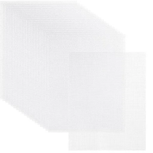 20 Sheets Plastic Canvas, 13x10.2Inch 7CT Transparent Mesh Canvas for Embroidery