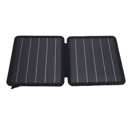 10W Portable Solar Charger Monocrystalline Small Foldable Solar Panel with USB Type C Output Compatible with Phone Tablet for Camping Hiking