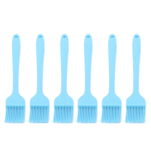 6 Pcs Cooking Brush Silicone Basting Pastry Brushes for BBQ Grill Baking Kitchen Cooking
