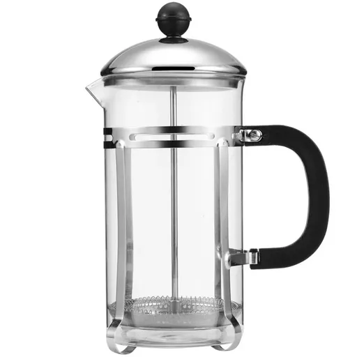 350ml 600ml Stainless Steel Glass French Press Coffee Tea Maker for Home Office - 600ML