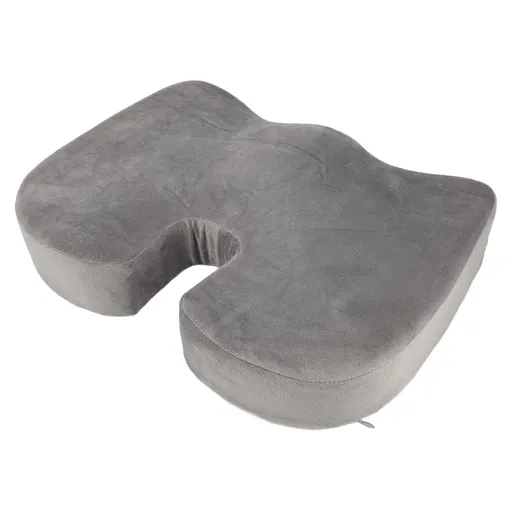 Memory Foam Seat Cushion for Office Chair Ergonomic Comfortable Gel Enhanced Memory Foam Seat Cushion for Car Seat Grey Plush and Gel 45x36x8cm / 17.7x14.2x3.1in