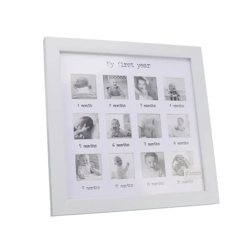 Baby First Year Photo Frame 12 Months Newborn Monthly Picture Frame for Baby Growth Record Baby Keepsake