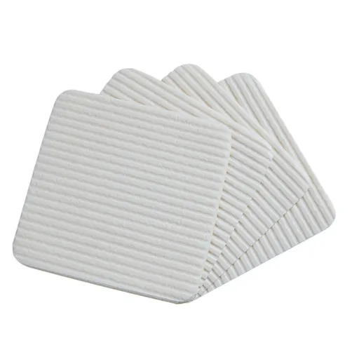 4pcs Carpet Anti-Slip Stickers Washable Area Rug Traceless Carpet Sticker Floor Stickers for Carpet Nonslip Rug Footprint White