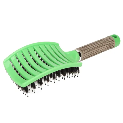 Hair Brush, Curved Vented Brush Detangling Brush Faster Blow Drying Curved Vented Brush for Women Men Wet Dry Curly Hair